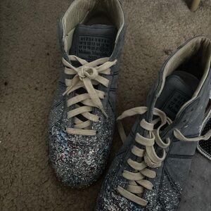 Maison Martin Margiela Gray Splatter Sneakers